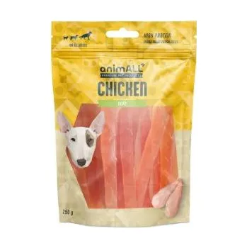 Pamlsek pro psa animALL Měkké kuřecí proužky 250 g