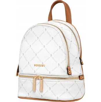 Mini Batoh PUCCINI Monogram Bílý BLXP0043