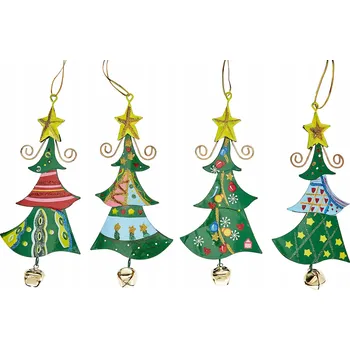 Vánoční dekorace 4 Ozdoby na vánoční stromeček, zvonečky