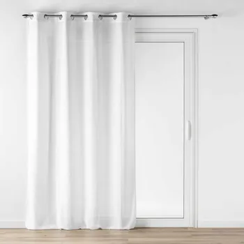 Sprchový závěs Douceur d'intérieur Béžová záclona s efektem lnu, LUOLINE, 140 x 280 cm