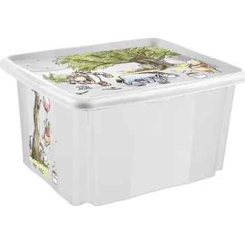 Úložný box Keeeper Úložný box s víkem velký "Winnie", Transparent II 45 l