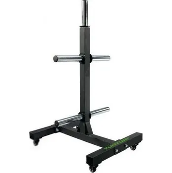 Tunturi Stojan na olympijské kotouče Bumper Plate na kolečkách