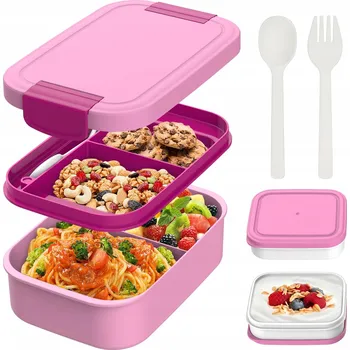 Svačinový box BIBURY Dětský box na svačinu 1960 ML Bez BPA