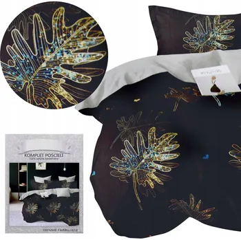 Povlečení Ložní povlečení 200x220 Bavlna Saténové Sada s prostěradlem