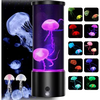 Lampička STOLNÍ LAMPA S MEDÚZAMI MĚNÍCÍ BARVY, NOČNÍ LAMPA DO POKOJE NEBO NA STŮL