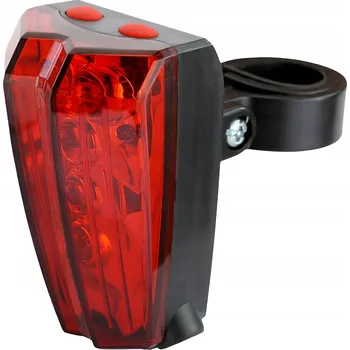 Cyklosvítilna Zadní světlo na kolo s laserem - 5 LED