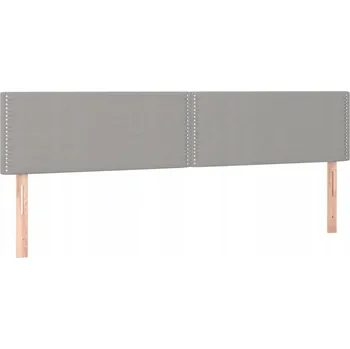 Čelo postele světle šedé 200 x 5 x 78/88 cm, nastavitelná výška