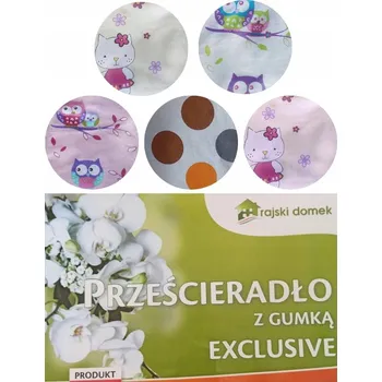 Prostěradlo Prostěradlo 90X200 BAVLNĚNÉ s gumičkou 100% bavlna PRO DÍTĚ