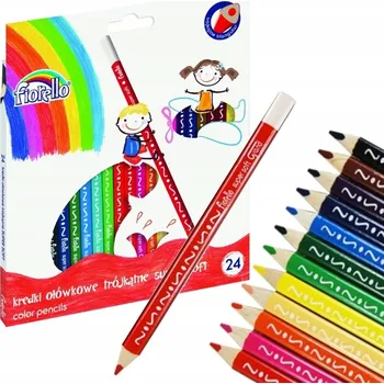 Pastelka Fiorello Super Soft pastelky trojúhelníkové školní 24 barev