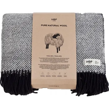 deka Deka HOP DESIGN vlněná 145 cm x 205 cm černá