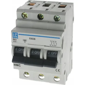 Jistič LC jistič instalační nadproudový 3F 3P 3M B 63A