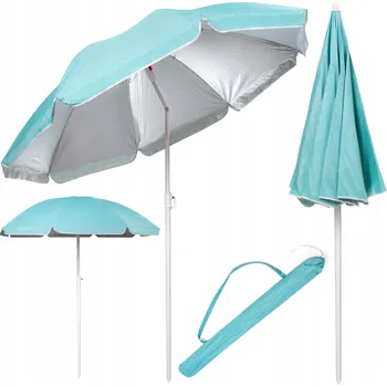 Stínicí technika Klasický slunečník Bestif modrý 160 x 170 cm