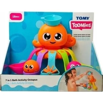 Hračka pro nejmenší CHOBOTNIČKA DO VANY TOMY HRAČKY DO VANY PRO DĚTI SENZORICKÁ SUPER