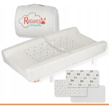 Prostěradlo RUGUIES Přebalovací podložka na komodu se 3 potahy 80x42 cm OEKO-TEX