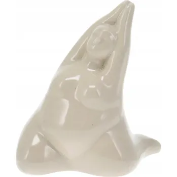 Obraz Soška JOGA klečící, 9cm, bílá