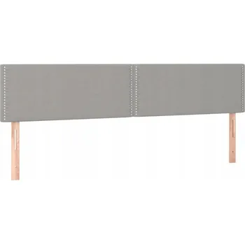 Čelo postele čalouněné světle šedé 200 x 5 x 78/88 cm, nastavitelná výška