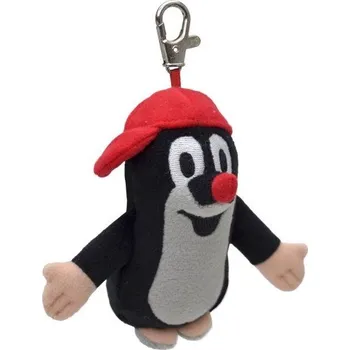 plyšák Moravský středoškolský krtek s čepičkou a karabinkou, plyš, 10 cm na kartě