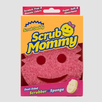 Houbička Kuchyňská houbička na nádobí s drsnou vrstvou, profilovaná Scrub Mommy 1 ks