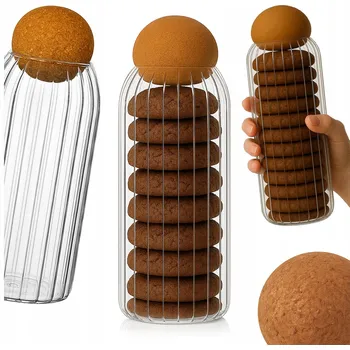 Dóza na potraviny SKLENĚNÁ DÓZA NA POTRAVINY PRO SKLADOVÁNÍ A ORGANIZACI, 1,4 L