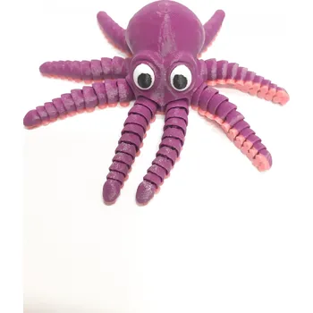 Figurka CHOBOTNICE malá petG Barva: fialovo-růžová, Velikost: Malý 10-15g