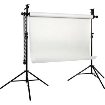 Fotoateliérová technika Set FOMEI Stand background kit white (pozadí včetně uchycení)