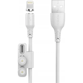Datový kabel Kabel FONENG USB - USB typ C / microUSB / Lightning 1 m bílý