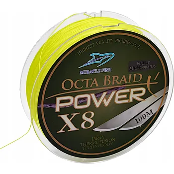 Šňůrka Miracle Fish Šňůra 0,22 mm 8 pramenů 0,22 mm x 100 m