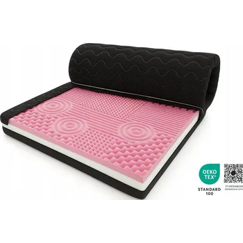 Matrace Masážní Matrace / vrchní matrace 75x160 cm Černá, výška 7 cm, s certifikátem