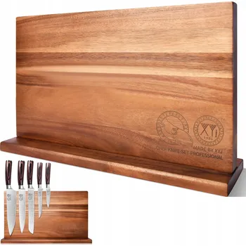 Stojan na nože XYJ Magnetický Blok na Nože Dřevěný Organizér do Kuchyně