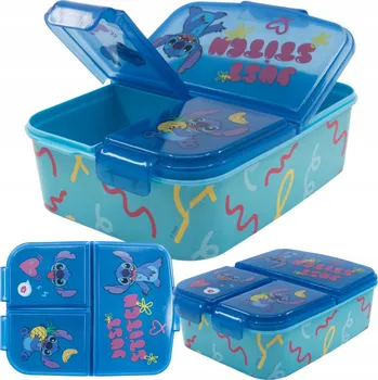 Svačinový box Svačinový Box Stor Lilo a Stitch 900 ml tříkomorový