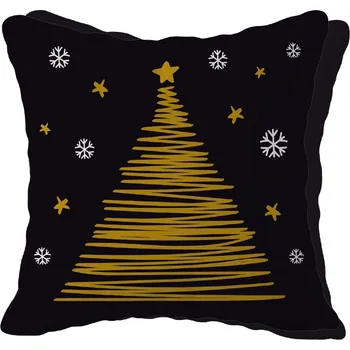 Vánoční dekorace Vánoční Polštář jako dárek K VÁNOCŮM SVÁTKY upomínka s potiskem