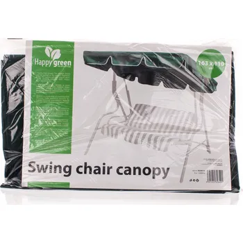 Příslušenství k zahradnímu nábytku Stříška na houpačku Happy Green 5028010 163x110 cm zelená