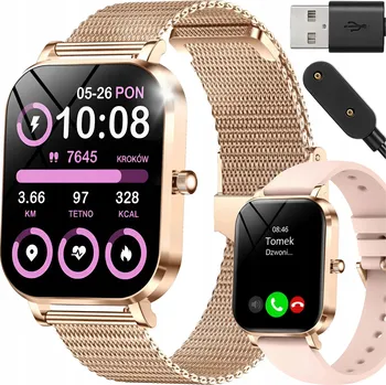 Hodinky Chytré Hodinky ZOSKVEE Hodinky Chytré Hodinky Dámské Měření krevního tlaku 50mm zlaté