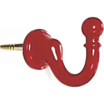 Věšák H1ax Háček přední montáž červený (Nástěnný háček. Vhodné řešení pro nábytek v interiéru.)