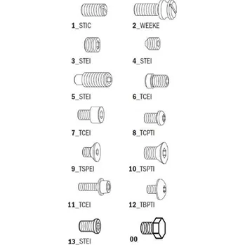 Příslušenství k frézce "Šroub TCES - M8x25 IGM"