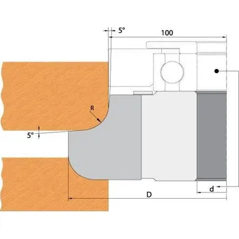 Fréza "Nůž pro F612-308 - R8 25x23x2mm"