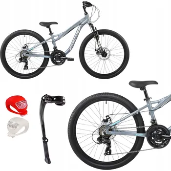 Dětské kolo Horské kolo MTB Romet RAMBLER FIT 24, rám 13 palců, kola 24", šedé