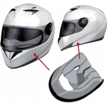 Helma na motorku Vnitřní výstelka (lícnice) SHARK S900c, šedá barva, velikost XL