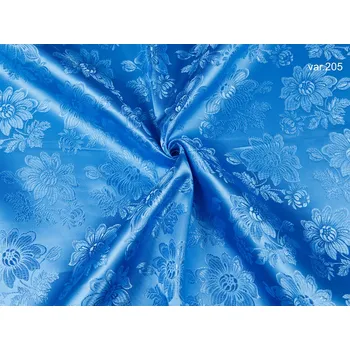 HEDVA ČESKÝ BROKÁT Ondrin 160 krojový brokát GERBERA azurová | 205