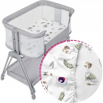 Prostěradlo Prostěradlo do postýlky Lionelo LUNA s gumičkou, bavlněné, různé vzory