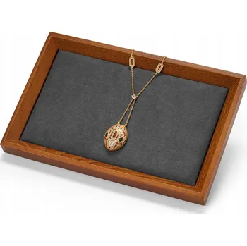 Šperkovnice OIRLV Dřevěný Podnos na Šperky Organizér Šuplík Šedá