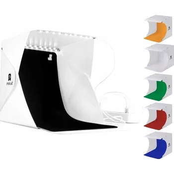 Namiot bezcieniowy Puluz + 2x LED lampa + 6x pozadí