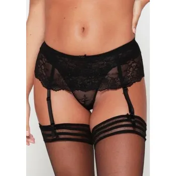 Podvazkový pás Dámský podvazkový pás LingaDore 1400D černý černá XL