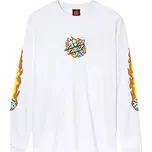TRIKO SANTA CRUZ Flaming Dice Dot Front - bílá - XL + při osobním odběru 940 Kč