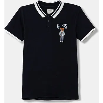 Pánská móda Bavlněné polo tričko Guess L6RP01.KBV51.PPY2 námořnická modř 59X, vel. 136-146