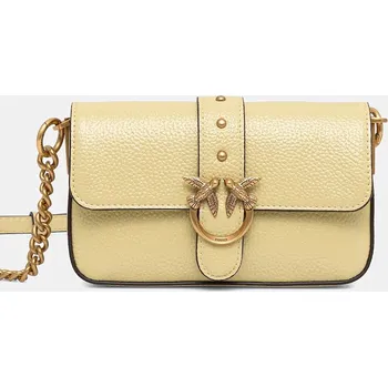 Kožená kabelka Pinko 105353.A2X6 žlutá 10X, vel. ONE SIZE