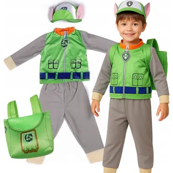 Karnevalový kostým KOSTÝM PŘEVLEK KOSTÝM Tlapková patrola ROCKY NA KARNEVALOVÝ PLES 134 140 3V1