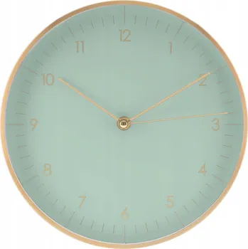 Hodiny LUUK LIFESTYLE Nástěnné Hodiny Tichý Mechanismus Zelené Zlaté