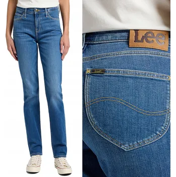 Dámské oblečení Lee Marion Straight dámské džíny rovného střihu, velikost 28/31