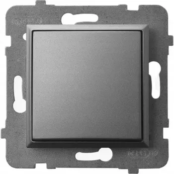vypínač Jednopólový vypínač pod omítku Ospel Aria šedý